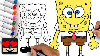 How To Draw Spongebob Squarepants for Beginners