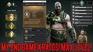 God Of War | My END GAME KRATOS! - Max Level, Max Weapon Level, Best Armor \u0026 3 Valkyrie Boss Fights!