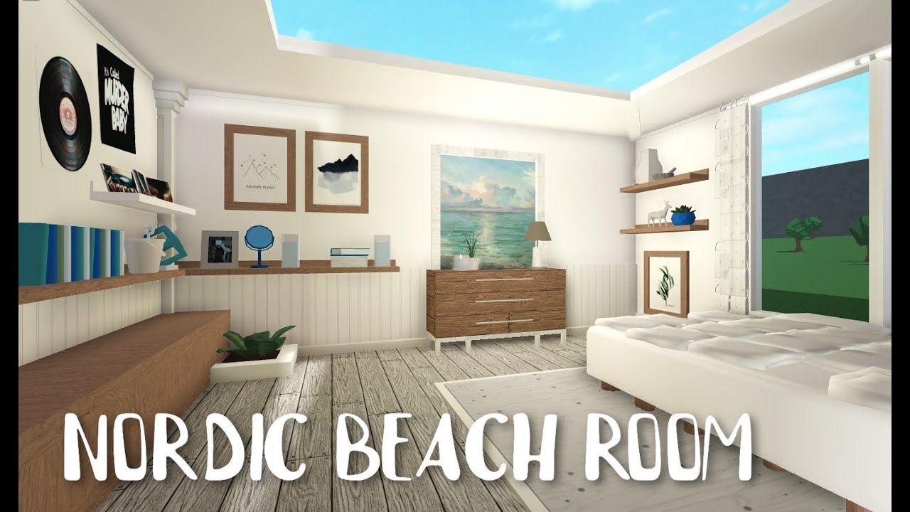 BLOXBURG| Nordic Beach Bedroom - YouTube