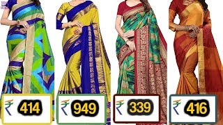 9 cheap DIWALI 2018 sarees for women latest design with price on Amazon!