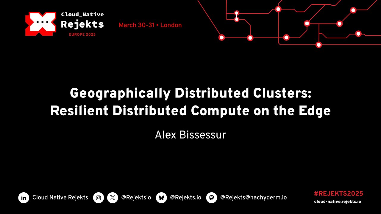 Geographically Distributed Clusters Resilient Distributed Compute On