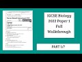 Pearson Edexcel IGCSE Biology Paper 1 Walkthrough (4BI1/4SD0) (QP and MS included in desc)