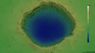 3D Flyover of Meteor Crater | Built with Real Elevation Data (PyVista)