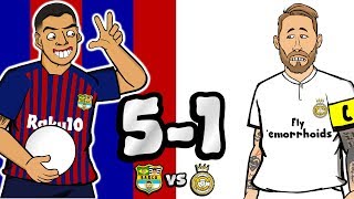 😲5-1! El Clasico 2018😲 Don't Worry Messi! (Barcelona vs Real Madrid Goals Highlights Parody)