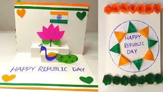 Republic Day Popup greeting Card | 26th January  Popup Card | Tricolour Craft Ideas | Handmade Cards