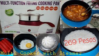 Multi-Cooker with Steamer Unboxing and Tutorial 249 Pesos - fry, steam, boil, hot pot, rice cooker