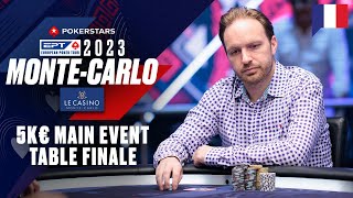EPT Monte-Carlo 2023 5K€ MAIN EVENT - TABLE FINALE avec Benny & Yu ♠️ PokerStars en Français