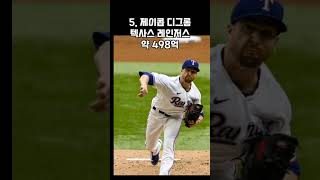 연봉 많이 받는 야구선수 TOP10 Highly paid baseball player  TOP10 #top10