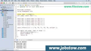 024 Using function pointers