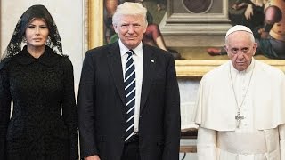 Pope Francis Jokingly Asks Melania What She's Feeding Donald Trump