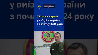 55 тисяч відмов у виїзді з України з початку 2024 року