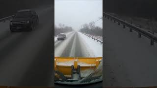 Car Slams Into Snow Plow — Winter Driving Shocking Impact Caught #WinterSafety #SnowPlow #CarCrash