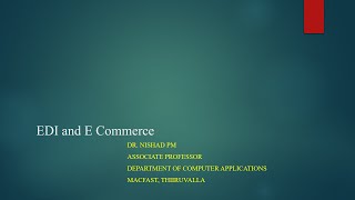EDI and E Commerce - Malayalam