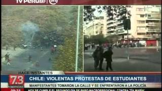 Chile: estudiantes marchan y toman las calles en contra de gobierno sureño