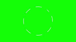 Animated Dash Circle Green Screen 03