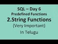 SQL Day 6: String Functions