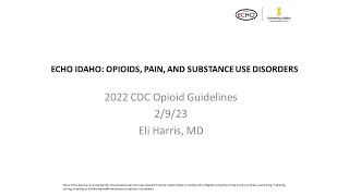 Review of New CDC Guidelines - 02.09.2023