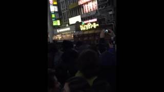 新年大阪 橋の上から飛び込み１