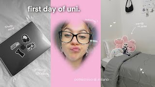 FIRST DAY OF UNIVERSITY📐🎀: moving, Politecnico di Milano, grocery shopping, adulting