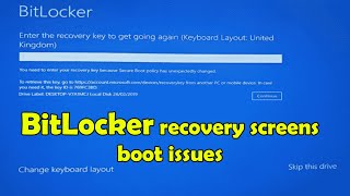 Fix BitLocker Recovery screen on Startup in Windows 10 or 11