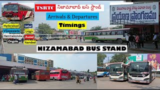 TSRTC | NIZAMABAD Bus Stand | Timings \u0026 Arrivals, departures| venkateshgudurivlogs