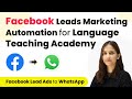 How to Send WhatsApp Messages to Facebook Leads for your Language Teaching Academy