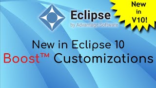 New in Eclipse 10 - Boost™ Customizations