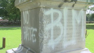 Confederate grave site vandalized