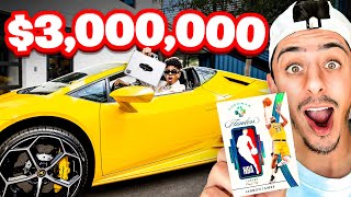 First to Pull Rarest LeBron Card, Wins Lamborghini! ft. FaZe Rug