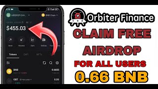 Claim Free Airdrop Orbiter finance OBT ~ 0.66 BNB on BitgetWallet