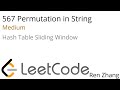 Leetcode 567 Permutation in String