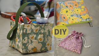 3 DIY The idea of making three kinds of storage bags can be learned in one video