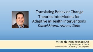 mHTI 2018: Translating Behavior Change Theories into Models for Adaptive mHealth Interventions