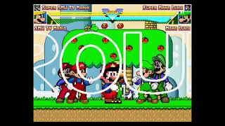 MUGEN AI Fights: Team SMW TV Mario vs. Team Mama Luigi