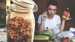 Egy normális VEGÁN \u0026 LOW WASTE bevásárlás + házi granola recept