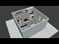 1 rk room tour 1rk flat 15 ×15 feet 1rk budget room plan