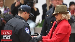 Jane Fonda, Rosanna Arquette, Catherine Keener Arrested at the Capitol | THR News