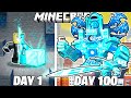 I Survived 100 Days as DIAMOND CLOCKMAN in Minecraft!