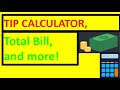 Tip calculator using only Javascript, HTML and CSS
