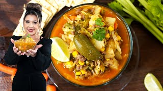 CALDO DE PICADILLO, Meal On a Budget, Everyone Will Love | Mexican Ground Beef and Vegetable Soup