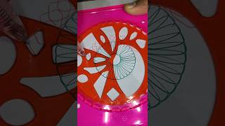 Simple Spirograph Design Geometric shapes 06  #asmr #ytshort