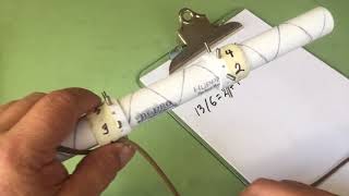 Tying a knot on a Mandrel with pins