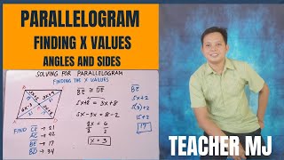 Parallelogram Finding the X values | Sides and Angles |