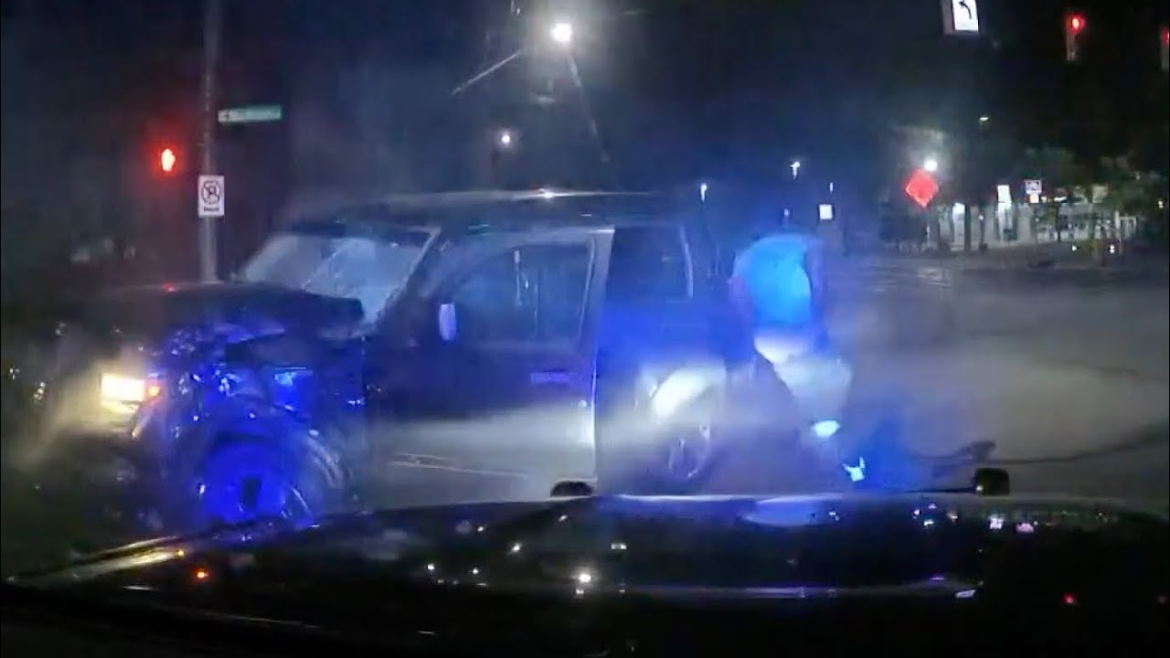 Dashcam: K9 Injured & Ejected After Cop Car Hit By Speeding Driver ...