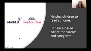 Parent Webinar Evidence-based ways to help children with reading