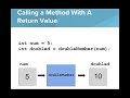 Methods and Return Values