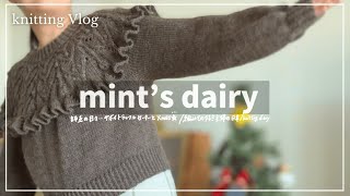 【Vlog】師走の日々💨サボイトラッフルセーターとXmas🎄🌟🧶編みもの好き主婦の日常／ knitting diary