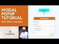 Modal Popup Box Tutorial | HTML & CSS only