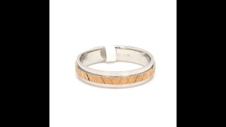 Platinum \u0026 Rose Gold Unisex Ring JL PT 1156 - Jewelove