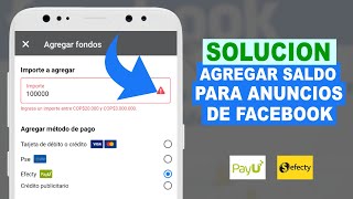 SOLUCION AGREGAR SALDO PREPAGO PARA PROMOCIONAR en Instagram y Facebook